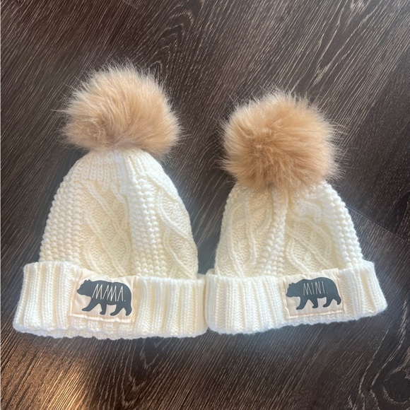 Rae Dunn Other - Mama & Mini knit beanies